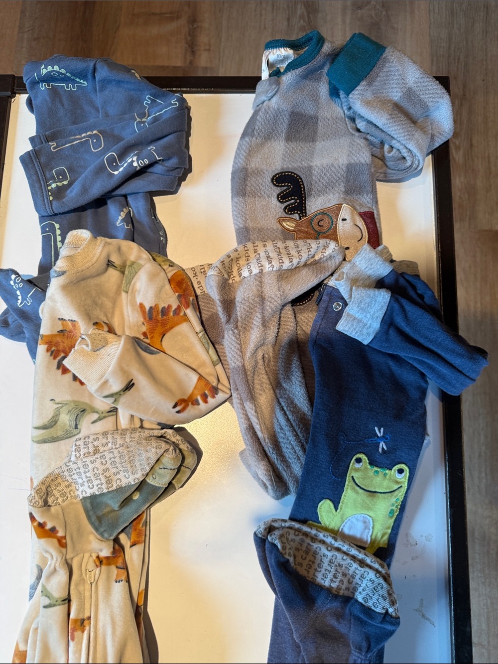 ✨bundle✨ BabyAnimal Print Footed Pajamas - Soft Cozy Sleepwear set of 4